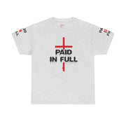 Christian Scripture Unisex Tee - Paid In Full Heavy Tee Design