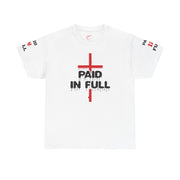 Christian Scripture Unisex Tee - Paid In Full Heavy Tee Design